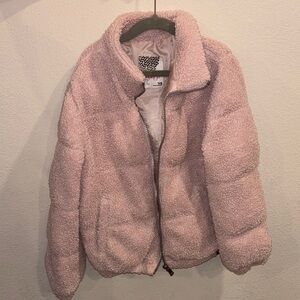 Kensie Girl Light Pink Teddy Jacket